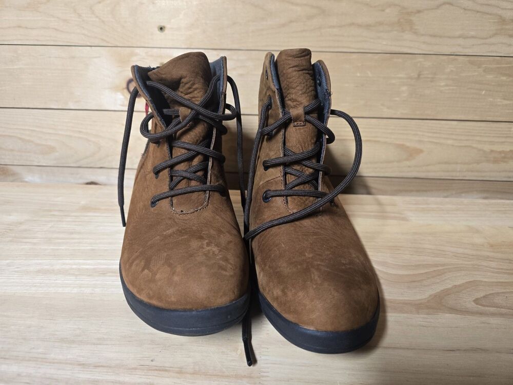 Bogs Vista Rugged Wedge Lace Up Women Casual Boots Brown Cognac Size 7 - Picture 2 of 7